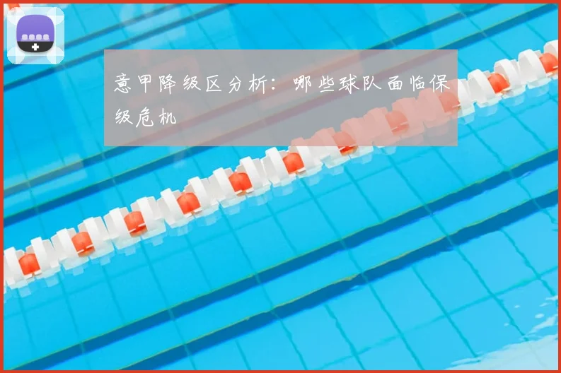 意甲降级区分析:哪些球队面临保级危机